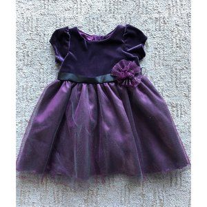 Velvet and tulle holiday dress 12 mo